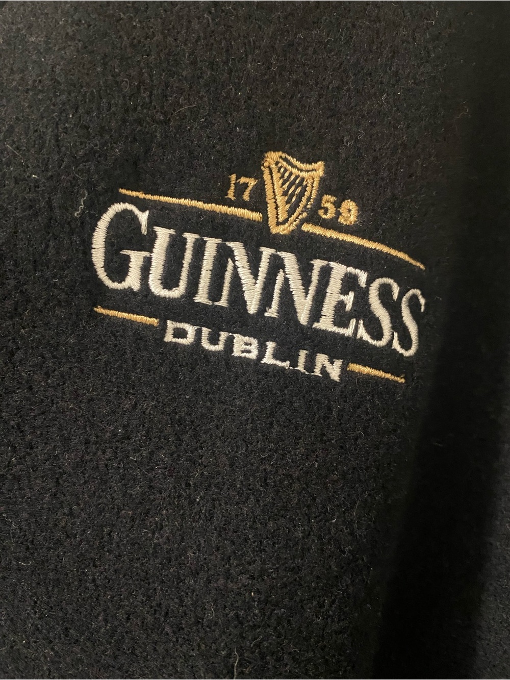 NWT.  Men’s XL, Guiness, fleece jacket.
